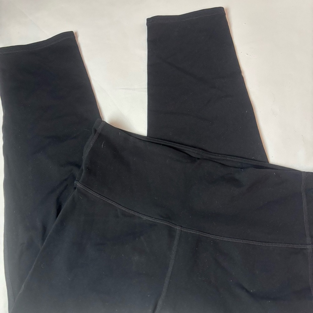 Athleta Womens Leggings Black Chaturanga Capri Cropped Size M #816130